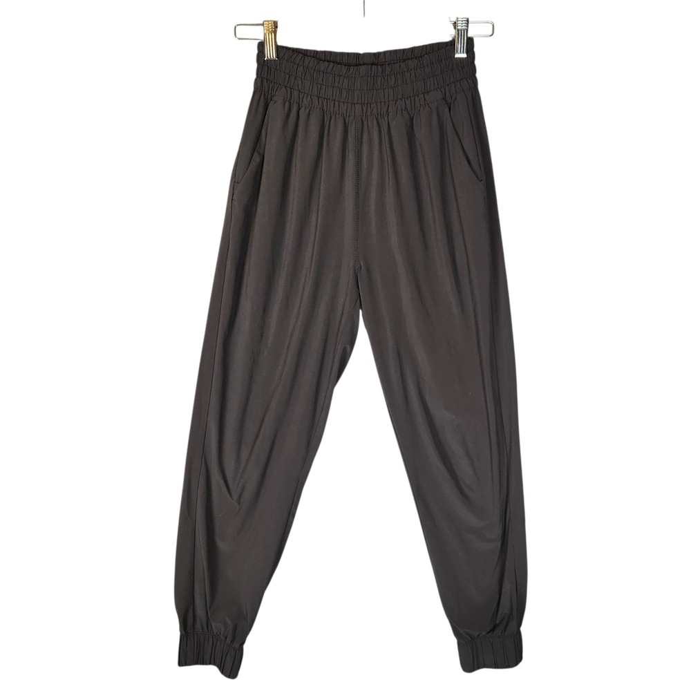 Vuori Villa Jogger Women's XS Black Smocked Waist Lightweight